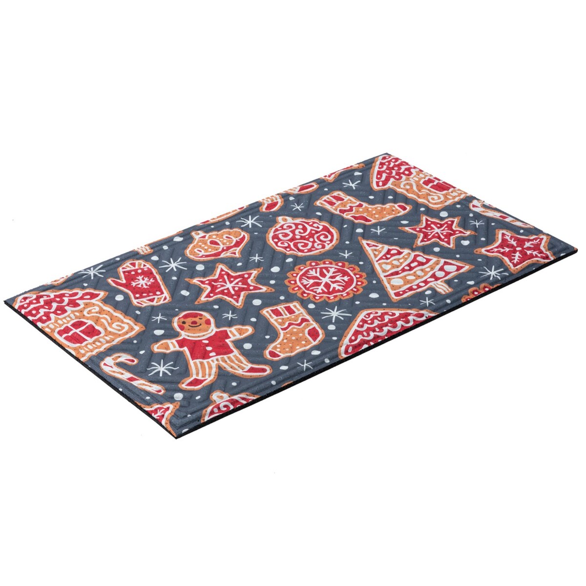 Wycieraczka świąteczna gumowa 45x75 cm Pierniki
