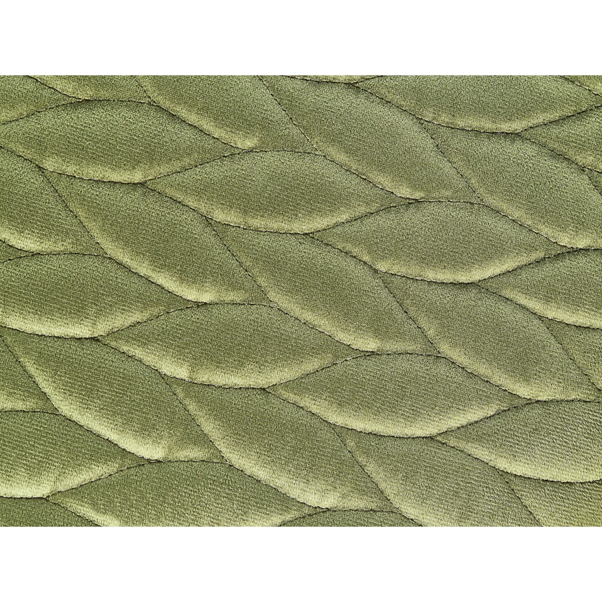 Stołek welurowy ø 35 cm oliwkowy DELCO