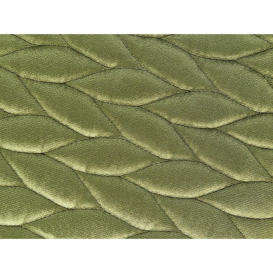 Stołek welurowy ø 35 cm oliwkowy DELCO