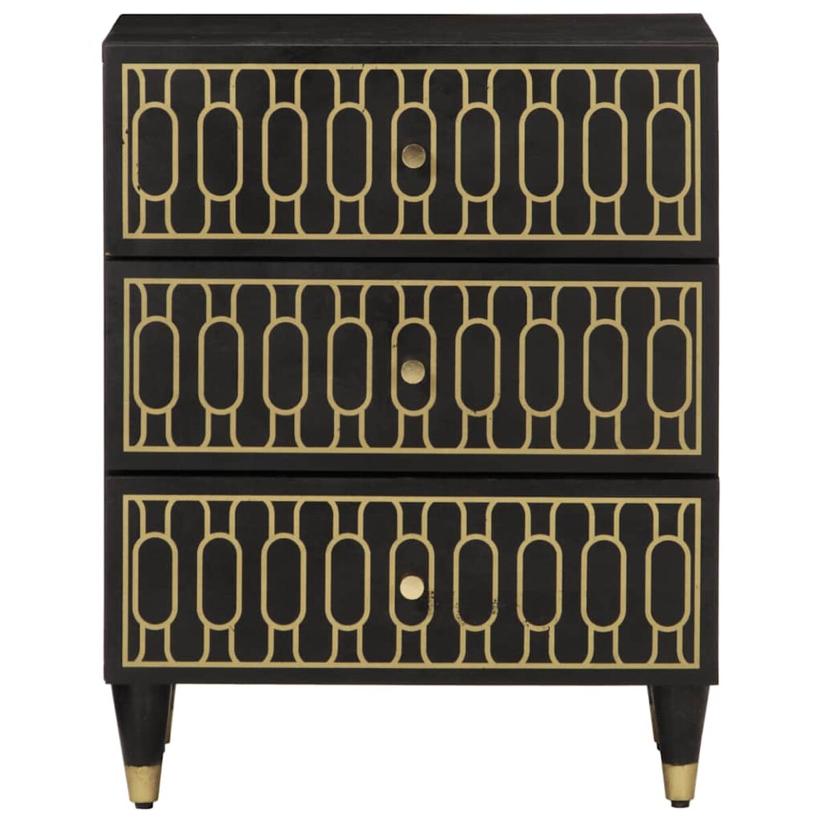 vidaXL Szafka nocna, 50x33x60 cm, lite drewno mango