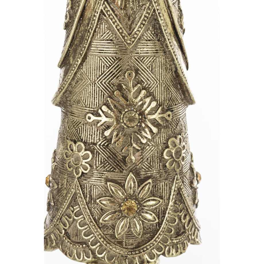 Dekoracja - choinka złota 38x8,5x8,5 cm HETTAR