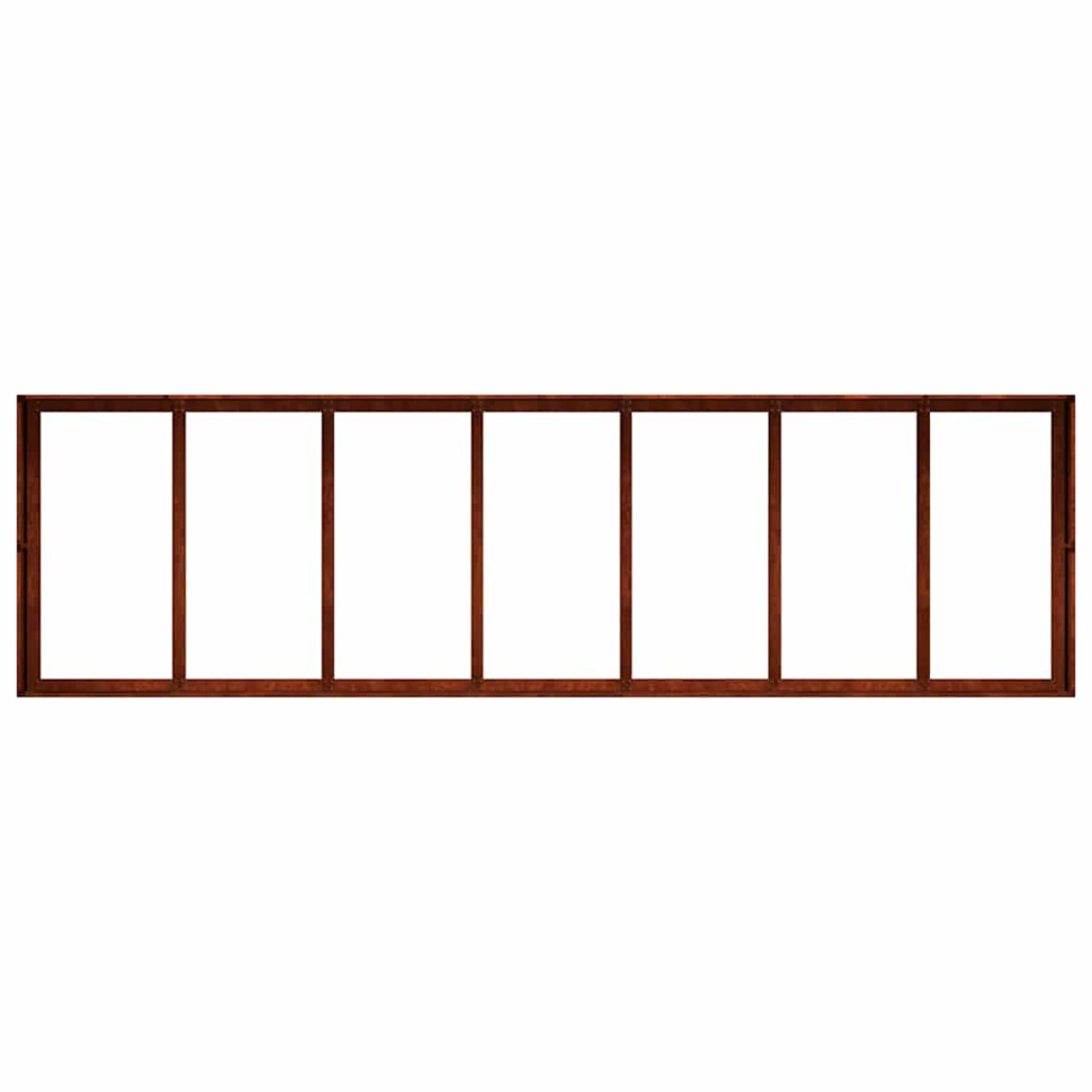 vidaXL Doniczka Rusty 280x80x40 cm Stal nierdzewna