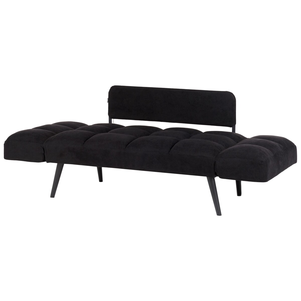 Sofa rozkładana czarna BREKKE