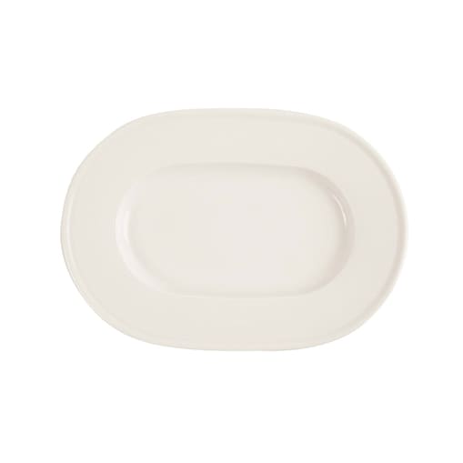 Półmisek owalny porcelanowy Line 250 mm kremowy