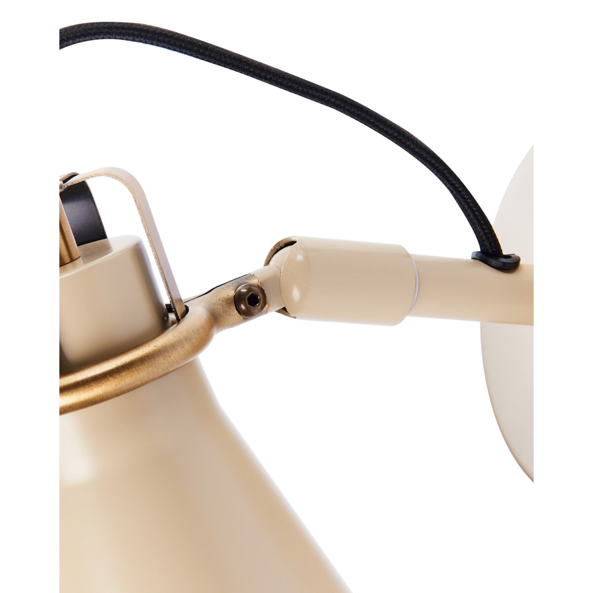 Zestaw 2 lamp ściennych metalowych beżowy MOYOLA