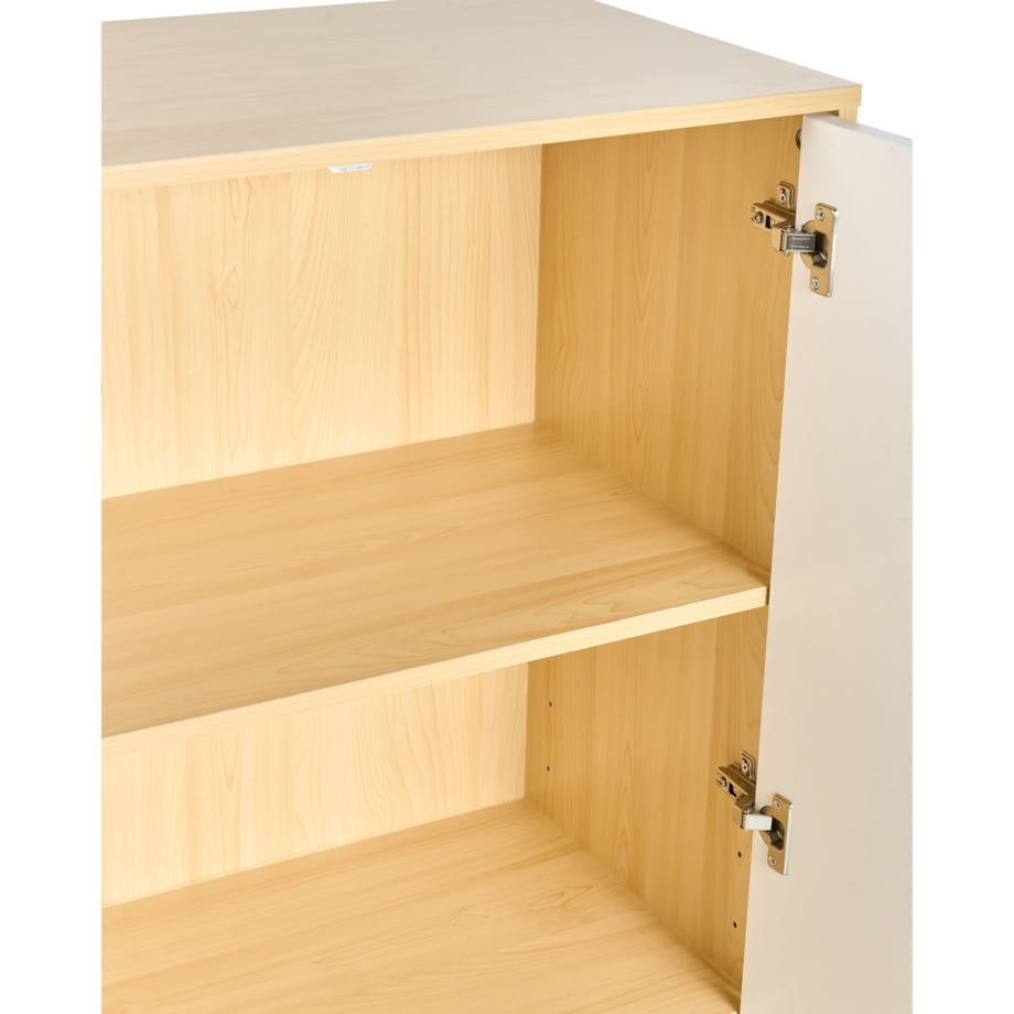 Szafka biurowa ZEHNA Jasny brąz/ biały