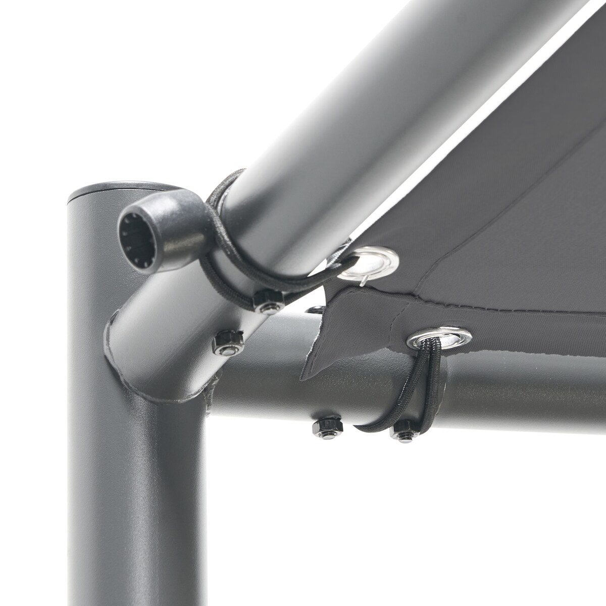 Pawilon ogrodowy VIMINO Metal 282 cm 294 cm Ciemnoszary