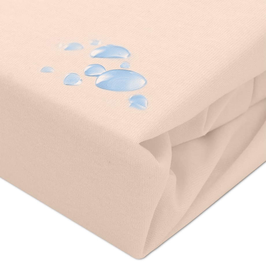 Prześcieradło ochronne wodoodporne z gumką 2w1, rozmiar 160x200 SG kolor beż
