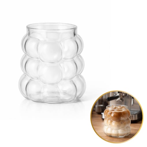 Szklanka 350ml Bubble 1 szt do kawy latte drinków SZK197