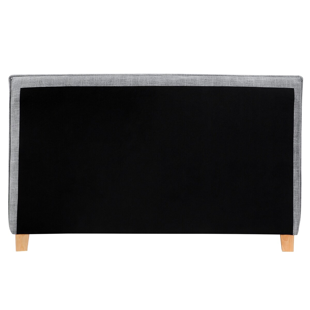 Łóżko tapicerowane 160 x 200 cm szare SENNEZ