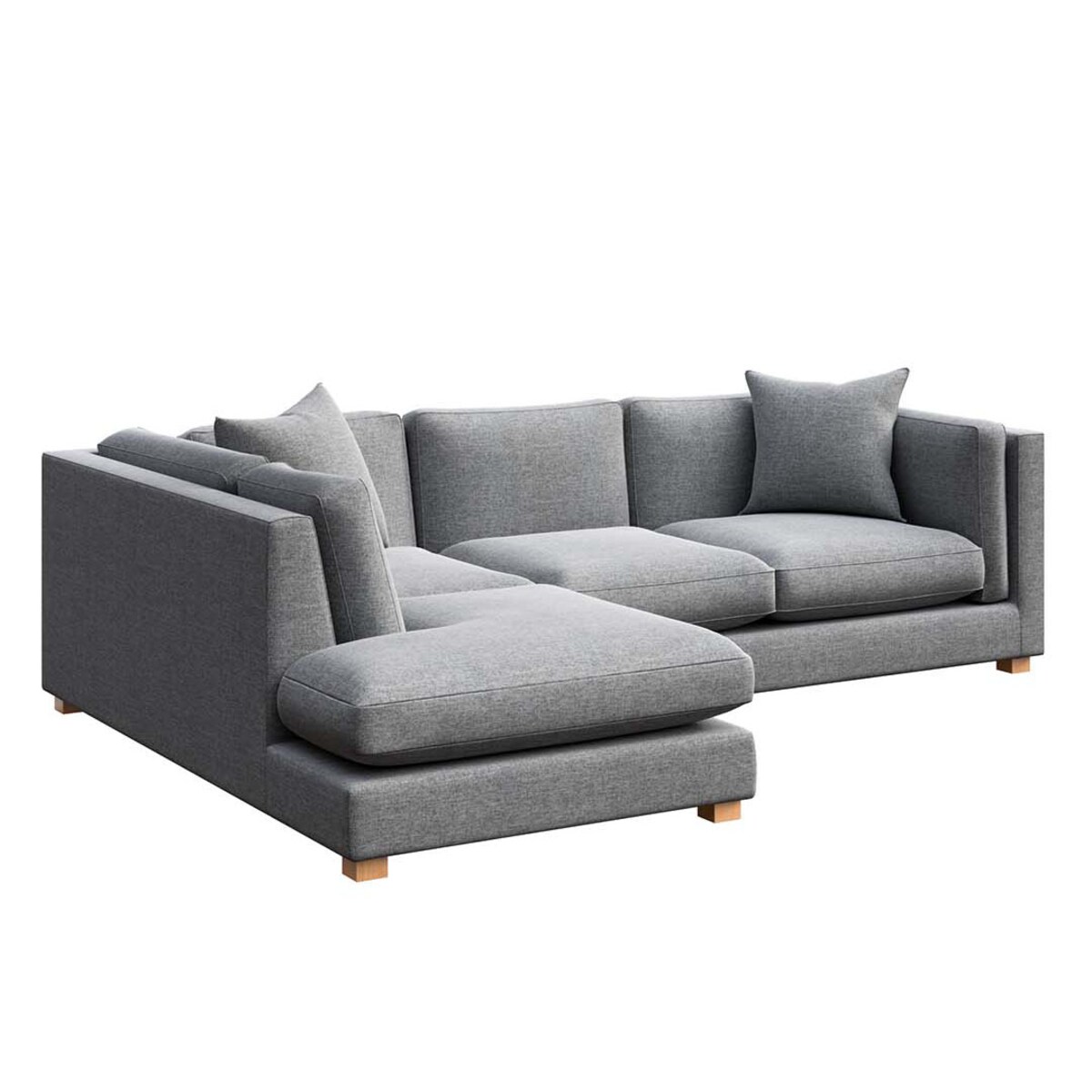 Pomo sofa narożna lewa Szara