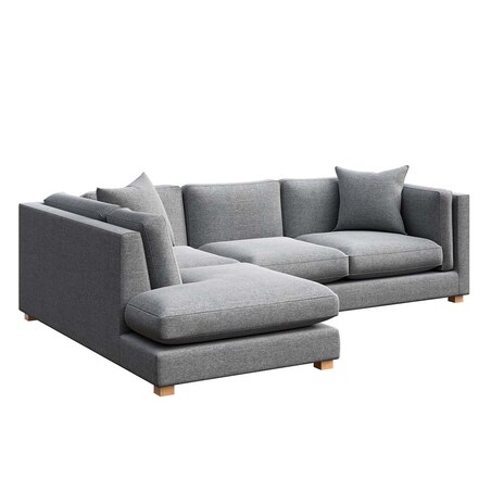 Pomo sofa narożna lewa Szara