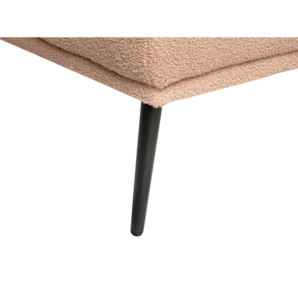 Szezlong boucle prawostronny jasnobrązowy ARTHEZE