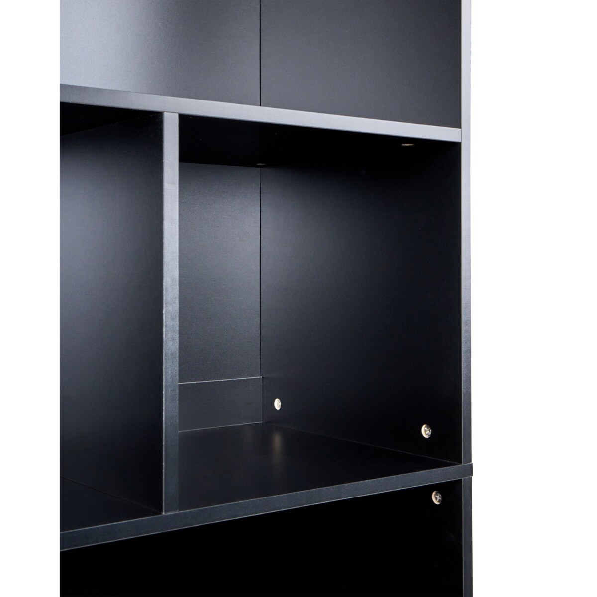 Regał 2-drzwiowy ZEHNA Brązowy/ czarny