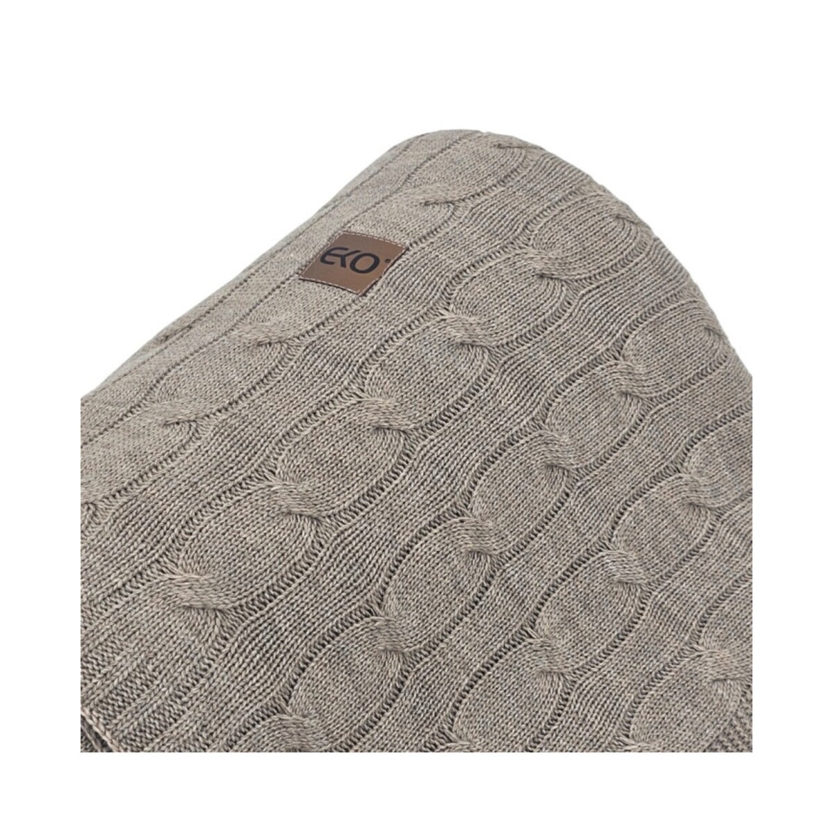 Koc dzianinowy kaszmir 200x220 cm – VERONA200 TAUPE