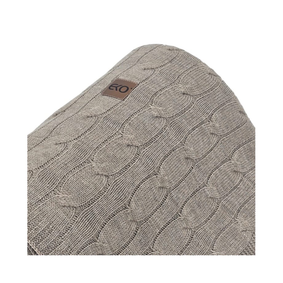 Koc dzianinowy kaszmir 200x220 cm – VERONA200 TAUPE