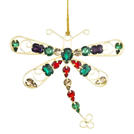 Ozdoba - zawieszka 2 szt. kolorowa 11,5x13x1 cm LIBELLULA