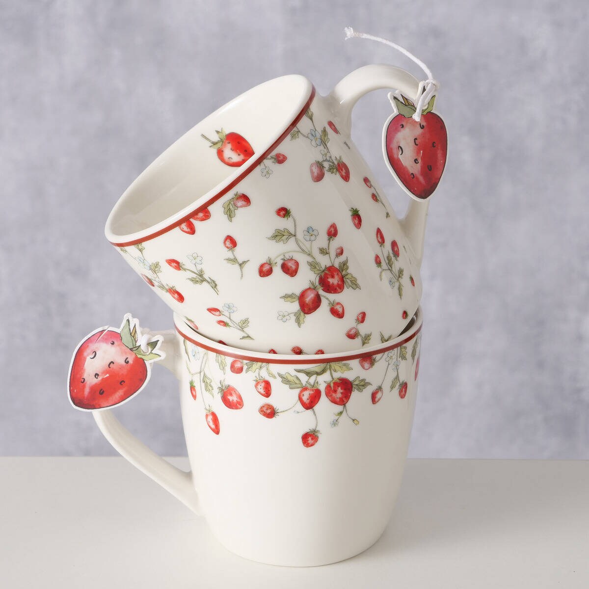 Kubek na herbatę w poziomki EMILY, 250 ml