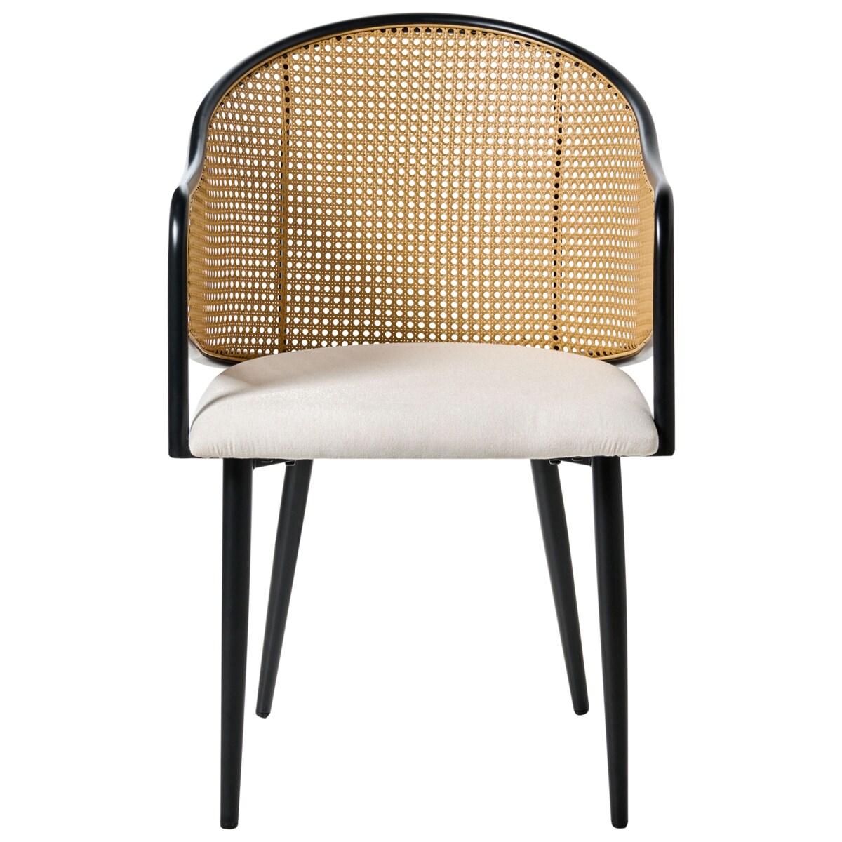 Zestaw 2 krzeseł do jadalni WEIMAR Metal Czarny