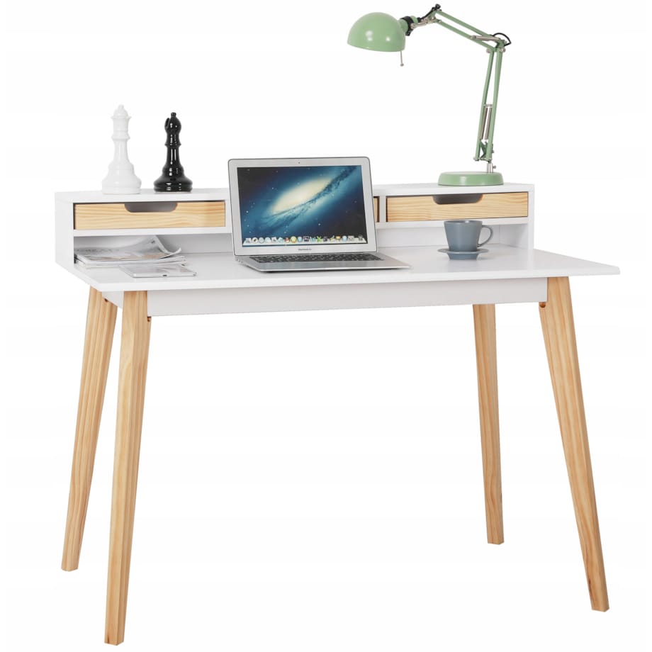 BIURKO ELEGANCKIE do gabinetu biura SZUFLADY NOWOCZESNE DUŻE komputerowe