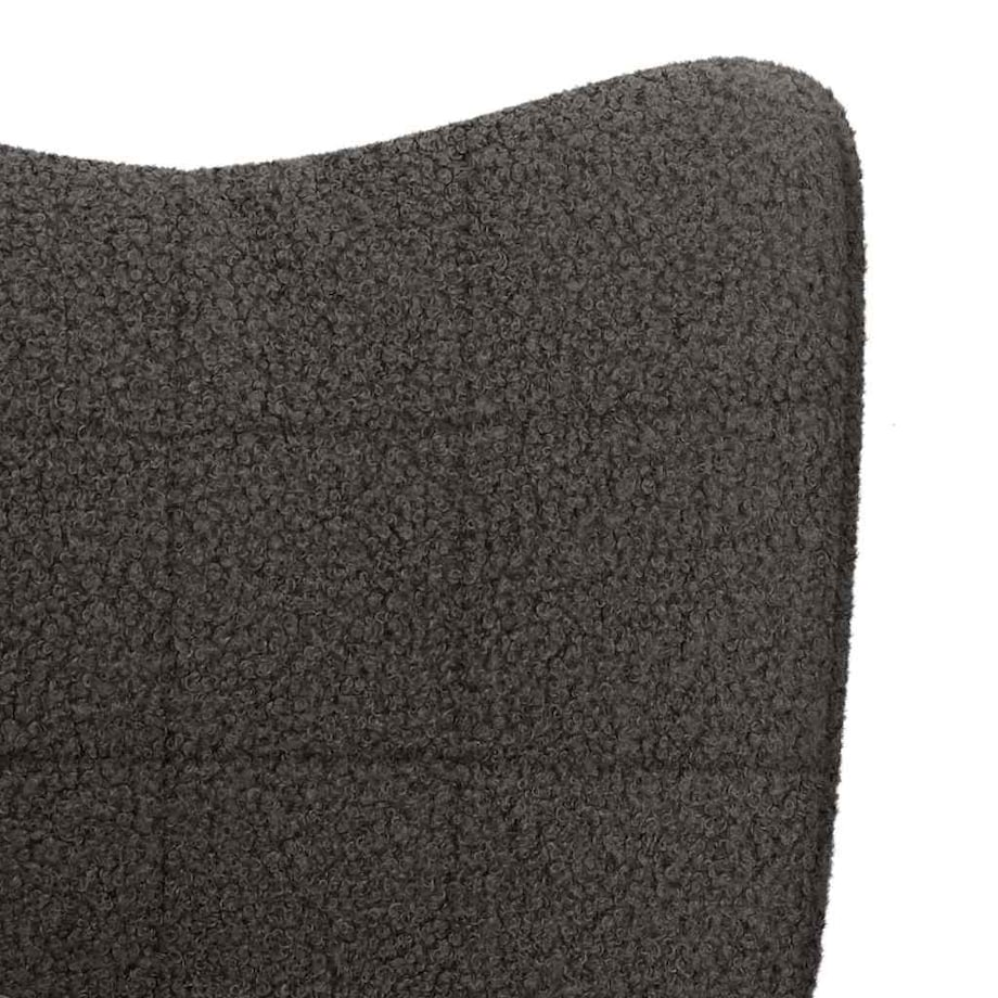 vidaXL Fotel relaksacyjny ciemno szary 62 x 67 x 95.5 cm tkanina