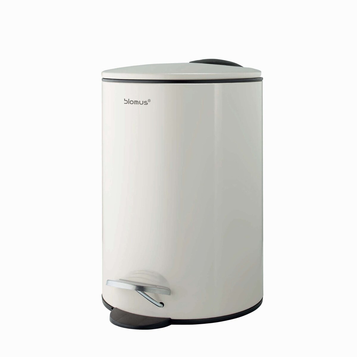 Kosz na śmieci TUBO - piaskowy, stal, tworzywo, 3 l