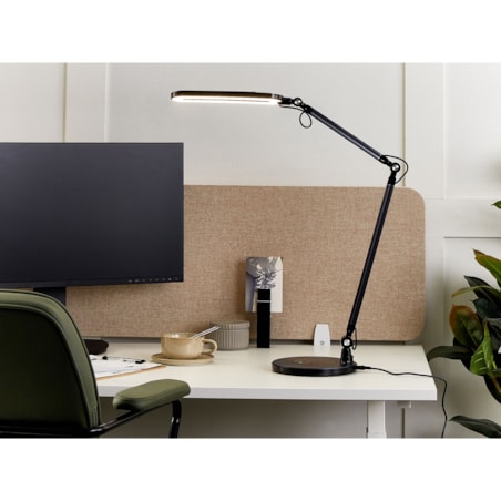 Lampa biurkowa LED metalowa czarna GRUS