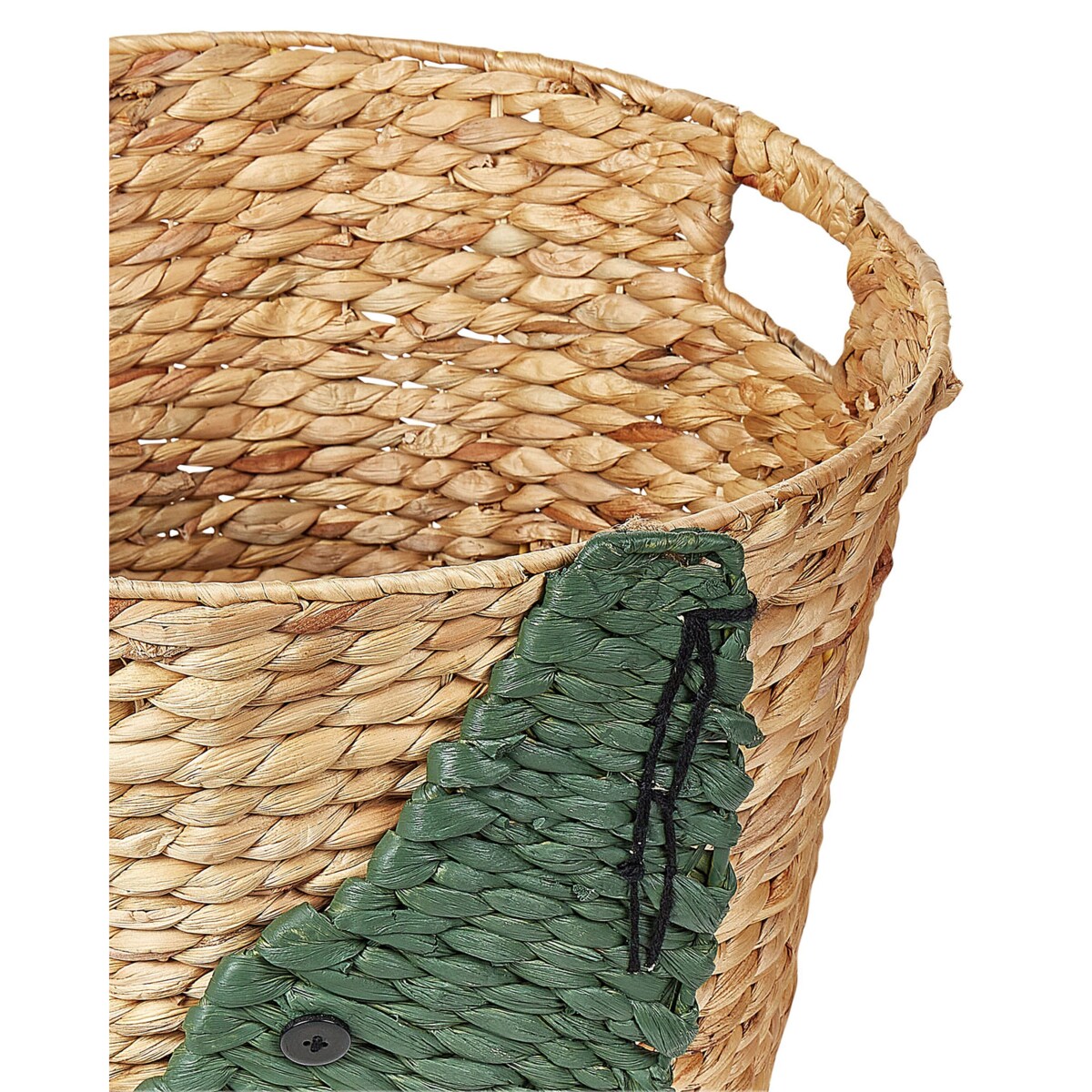 Kosz pleciony krokodyl z hiacyntu wodnego naturalny LOXTON