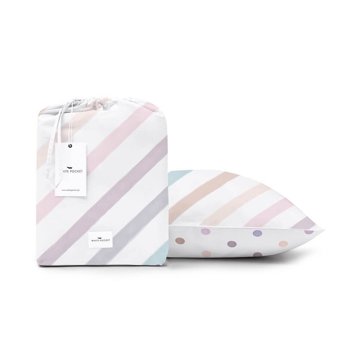 Pościel dwustronna Pastelowe duo 140/200 + 70/80 cm