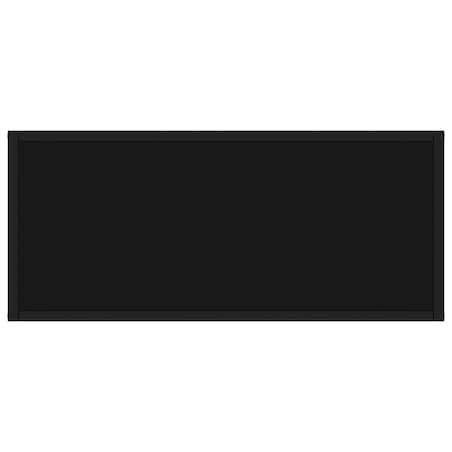 vidaXL Stolik konsolowy, czarny, 80x35x75 cm, szkło hartowane