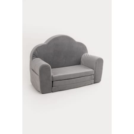 Fotelik piankowy rozkładany - szary