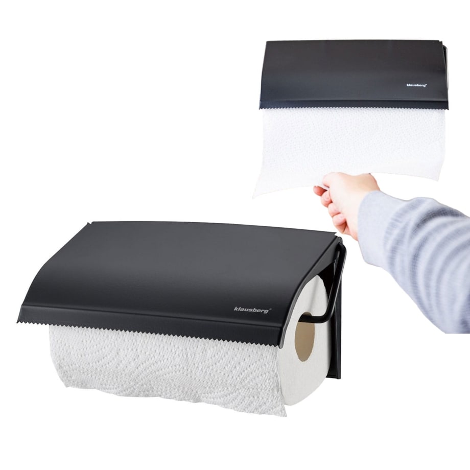 Uchwyt na ręcznik papierowy KLAUSBERG czarny matowy