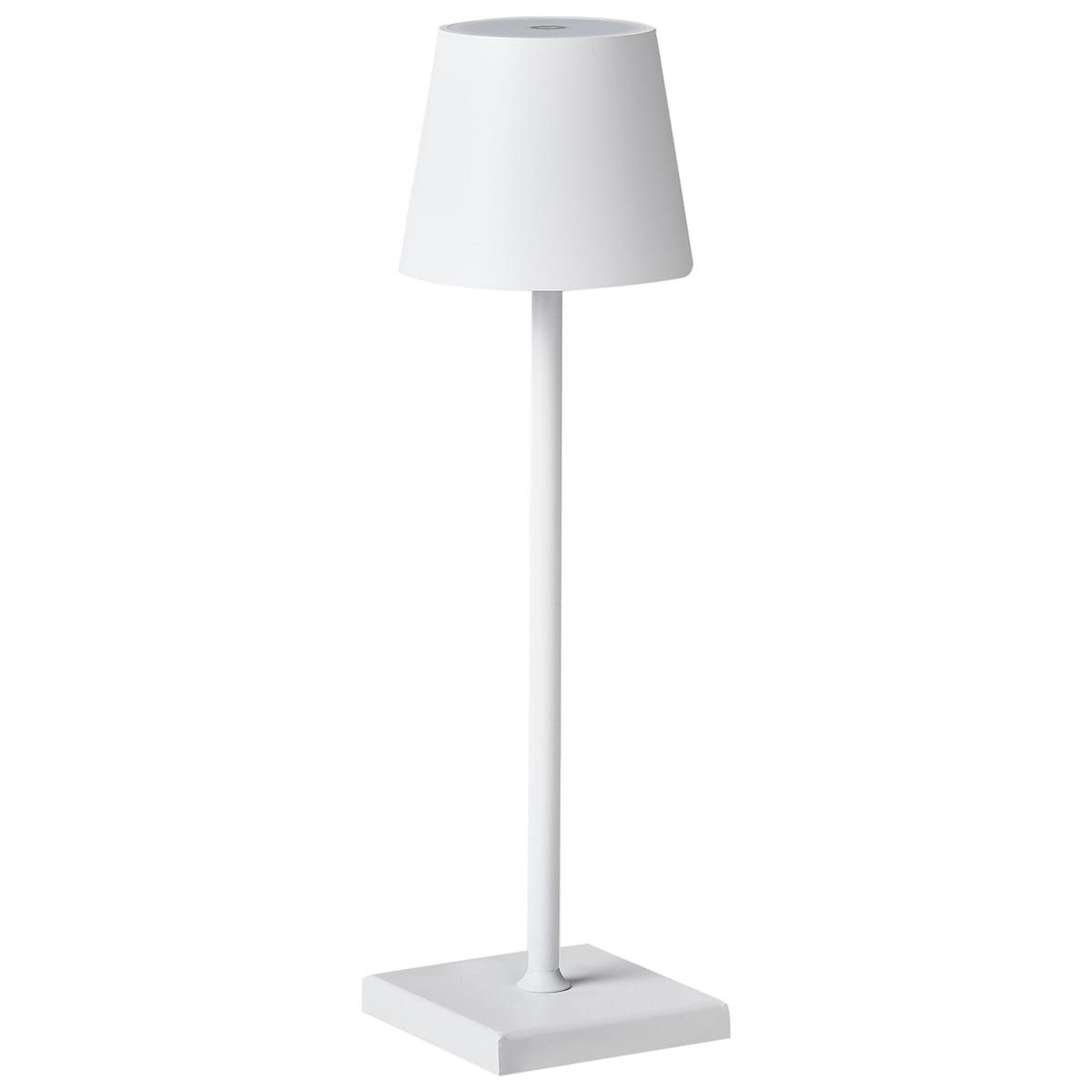 Bezprzewodowa lampa stołowa LED BACEIRO Ze ściemniaczem Metal Biały