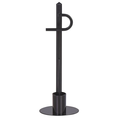 Stojak na papier i szczotkę toaletową czarny SARTO