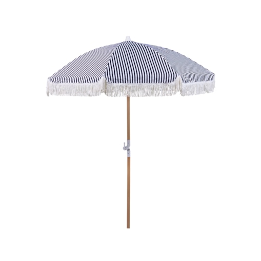 Parasol ogrodowy ⌀ 150 cm czarny z białym MONDELLO