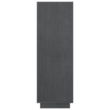 vidaXL Regał na książki/przegroda, szary, 80x35x103 cm, drewno sosnowe