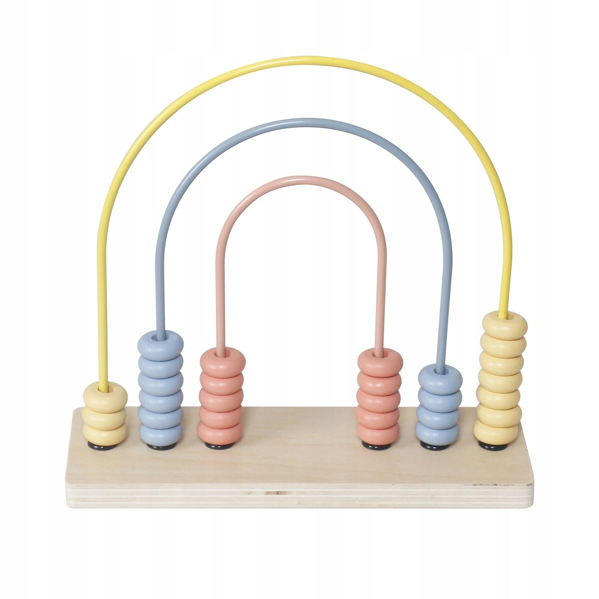 Układanka Montessori GrowPlay - drewniany sorter, kształty, nauka liczenia i kolorów, labirynt, zestaw edukacyjny