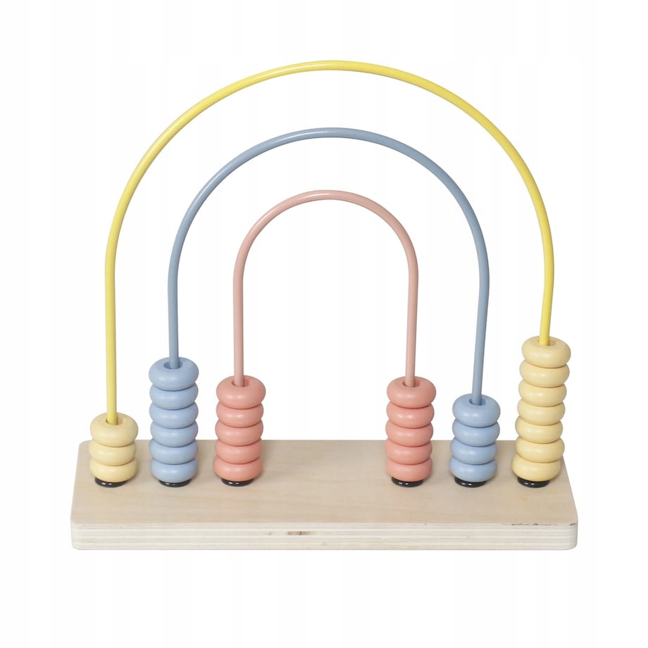 Układanka Montessori GrowPlay - drewniany sorter, kształty, nauka liczenia i kolorów, labirynt, zestaw edukacyjny