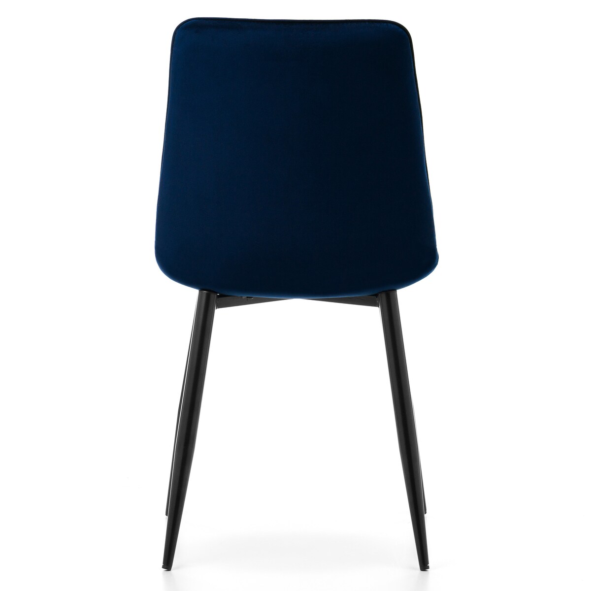 Krzesło tapicerowane welurowe CHIC velvet granatowy do salonu jadalni