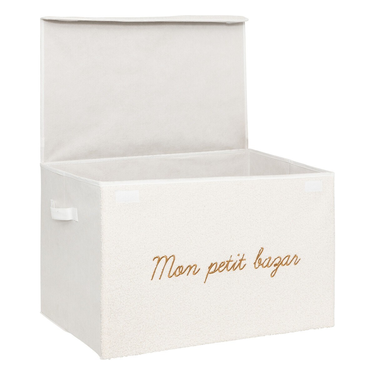 Kosz na zabawki składany bouclé Bazar