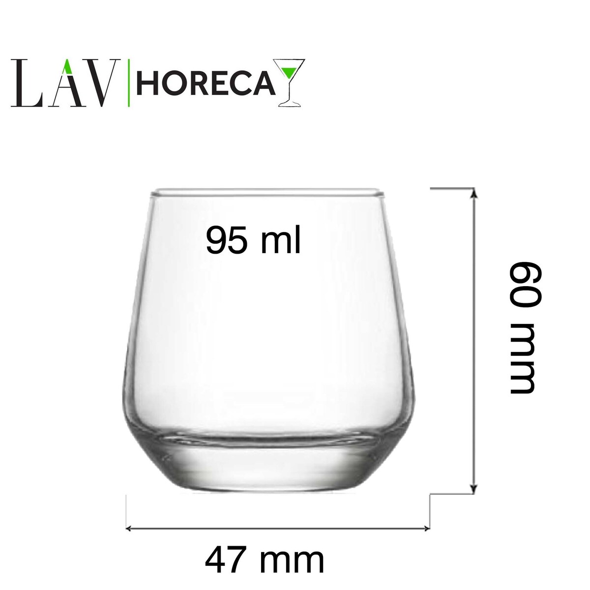 Szklanka do wody do espresso Lyon, 95ml, LAV