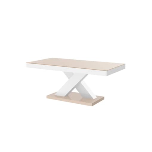 Ława XENON MINI 120x60 cappuccino/biała połysk