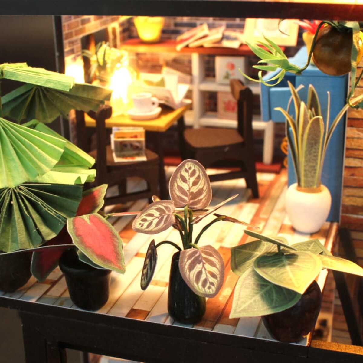 Miniaturowy domek - Kawa o poranku