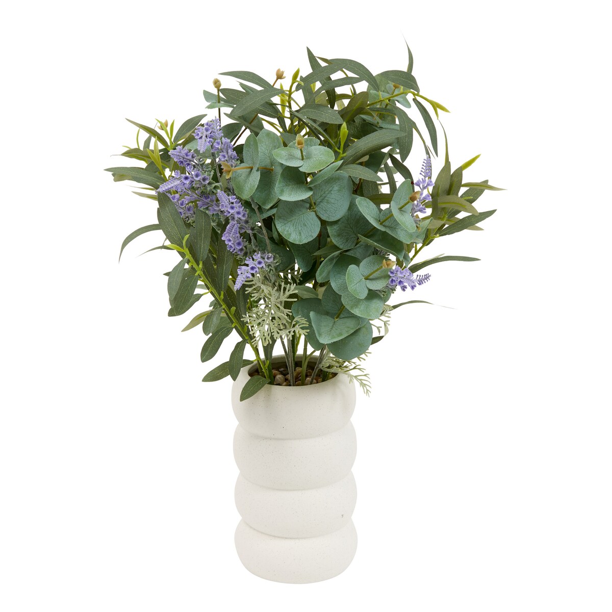 Kompozycja z eukaliptusa i lawendy UDA, wys. 68 cm, ceramiczna doniczka