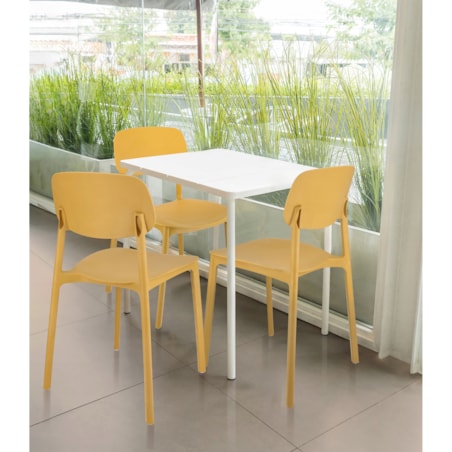 Krzesło wygodne LARA musztardowe