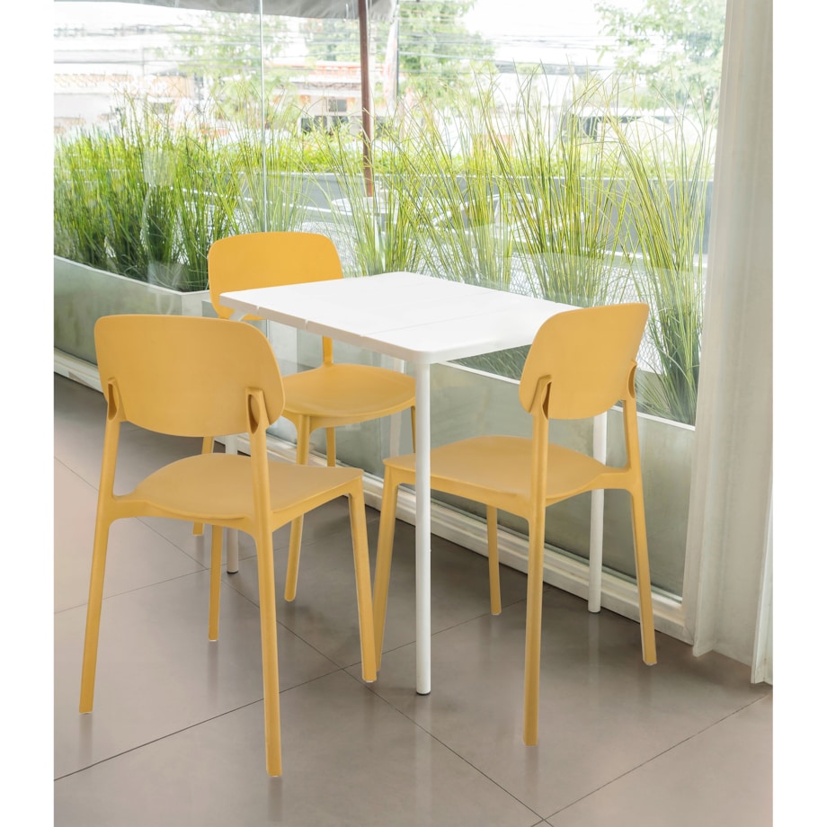 Krzesło wygodne LARA musztardowe