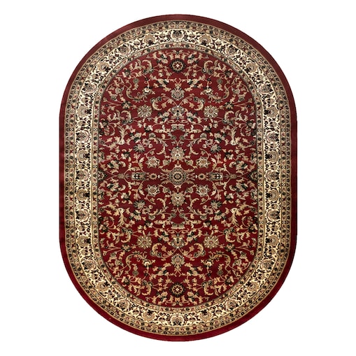 Dywan ROYAL ADR owal wzór 1745 bordo 200x290 cm