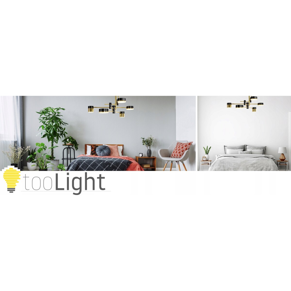 Lampa Sufitowa Wisząca Led Black Gold Czarna Złota