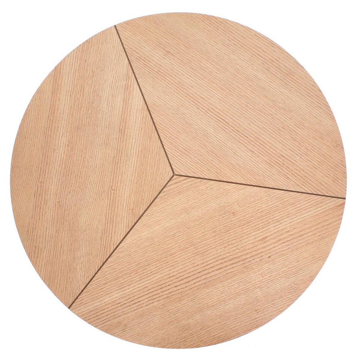 STOLIK KAWOWY Annaba z MDF-u OKRĄGŁY 80/41 cm dąb/czarny