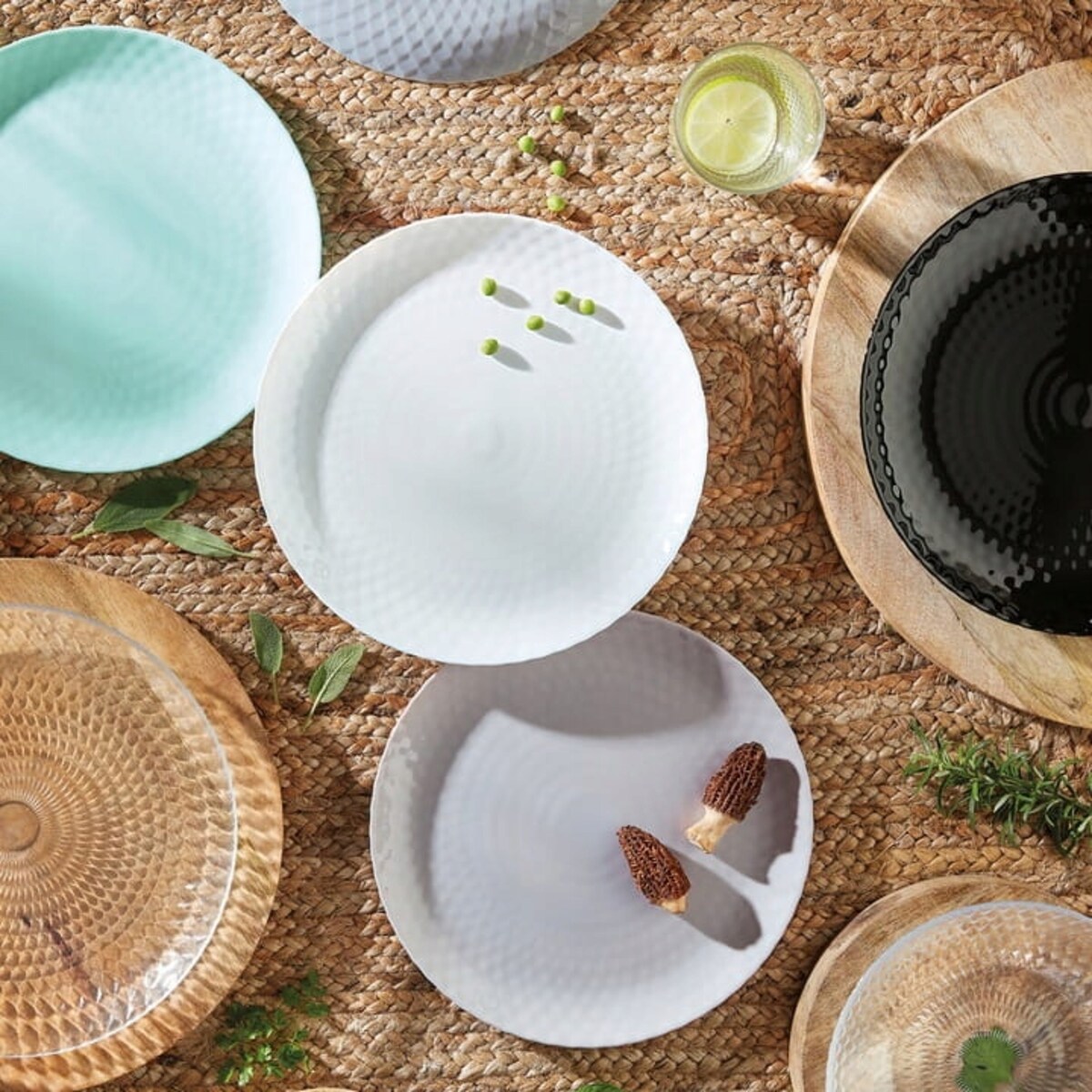 ZESTAW OBIADOWY 18 ele BIAŁY PAMPILLE LUMINARC